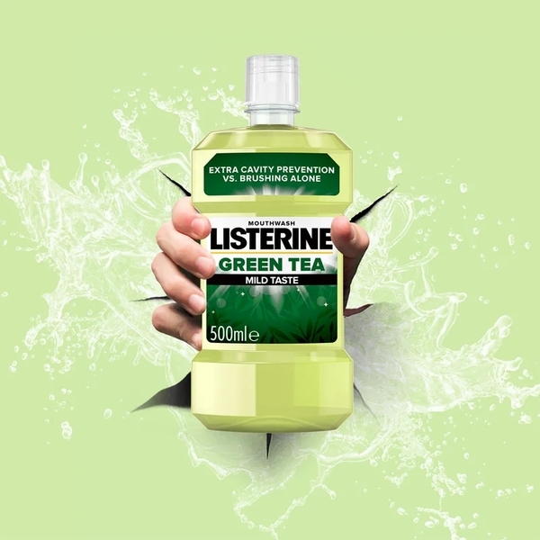 Ополіскувач для ротової порожнини Listerine® Зелений чай, 500 мл - Pampik - 2