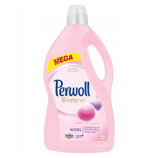 Засіб для делікатного прання Perwoll Renew для вовни, шовку та делікатних тканин, 3.74 л - Pampik