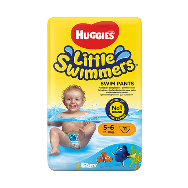 Подгузники-трусики для плавания Huggies Little Swimmers 5-6 (12-18 кг), 11 шт. - Pampik - 2