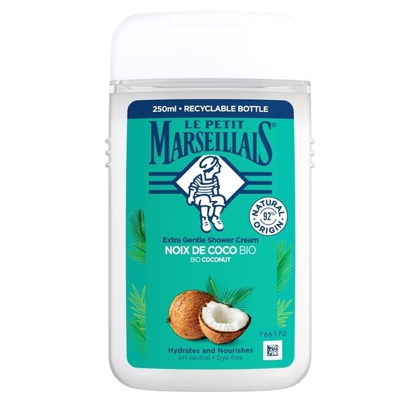 Гель для душу Le Petit Marseillais Біо Кокос, 250 мл - Pampik