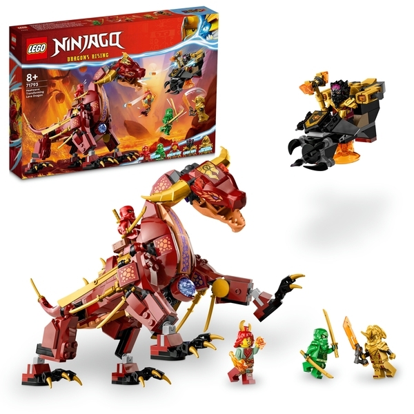 Конструктор LEGO Ninjago Вулканічний Дракон, що трансформує Хітвейва, 479 деталей (71793) - Pampik - 2