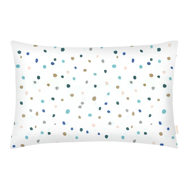 Дитячий постільний комплект Cosas, ранфорс, 110x140 см, білий із рожевим (ColorBlotsV2_Rose_140) - Pampik - 3