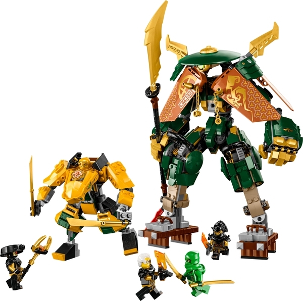 Конструктор LEGO NINJAGO Командні роботи ніндзя Ллойда та Арін, 764 деталі (71794) - Pampik - 2