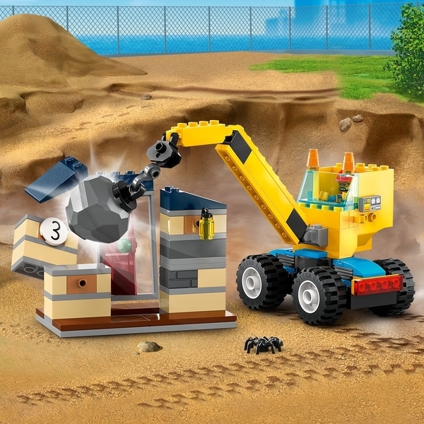 Конструктор LEGO City Будівельна вантажівка й кулястий кран-таран, 235 деталей (60391) - Pampik - 5