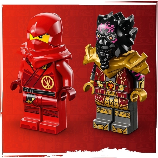 Конструктор LEGO Ninjago Автомобільна й байкова битва Кая і Раса, 103 детали (71789) - Pampik - 5
