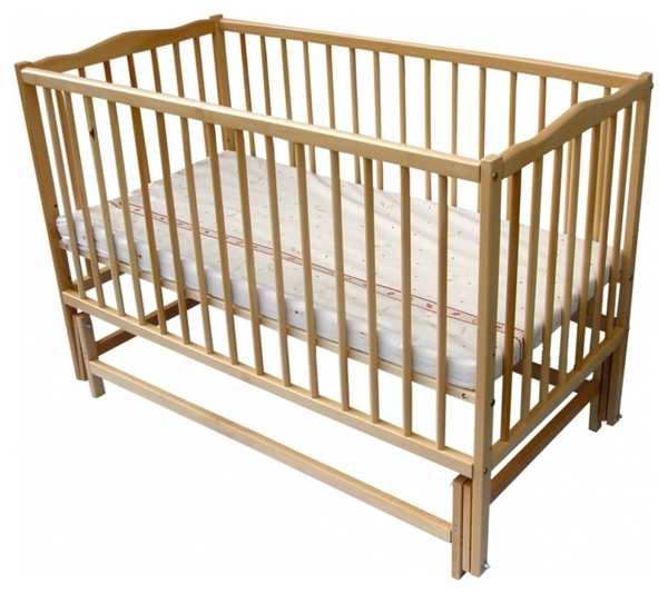 Дитяче ліжечко Дубок Веселка без ящика, натуральний, бежевий (9800-DVs-05) - Pampik