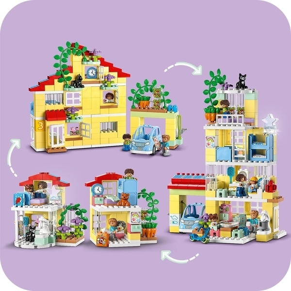 Конструктор LEGO DUPLO Town Сімейний будинок 3 в 1, 218 деталей (10994) - Pampik - 8