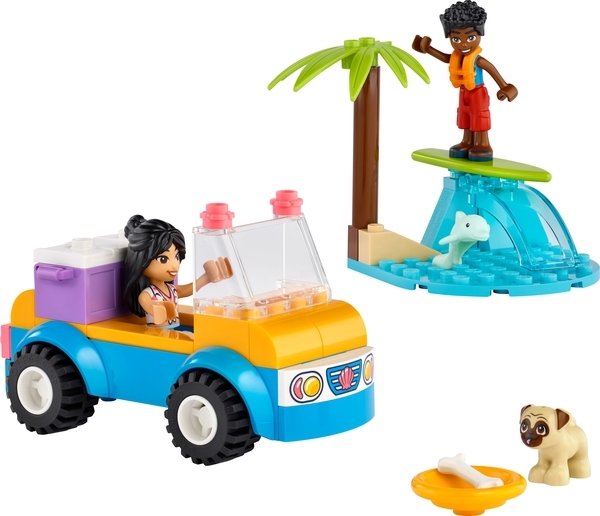 Конструктор LEGO Friends Развлечения на пляжном кабриолете, 61 деталь (41725) - Pampik - 3