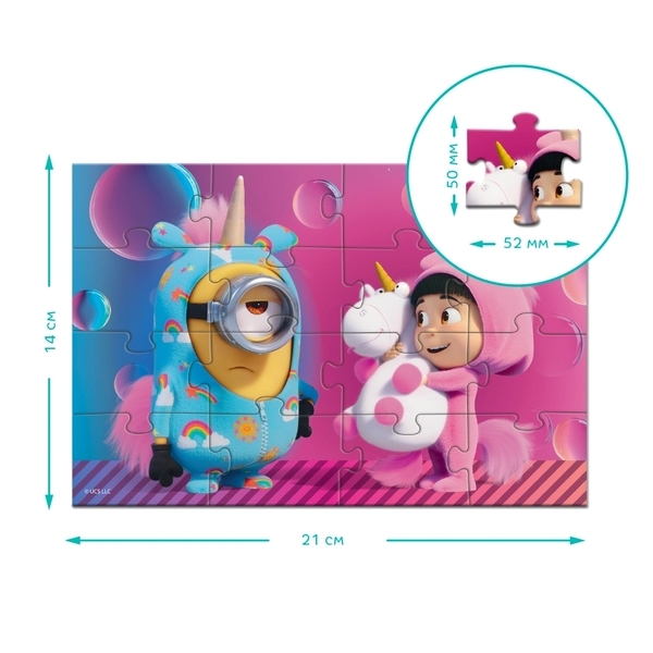 Магнитный пазл Dodo Minions Единорожки (200349) - Pampik - 4