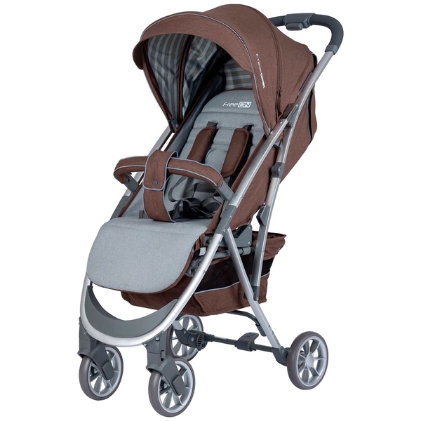 Прогулочная коляска FreeON Lux Brown (44558) - Pampik