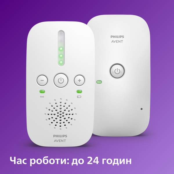 Цифрова радіоняня Philips Avent Essential Система контролю за дитиною DECT (SCD502/26) - Pampik - 4