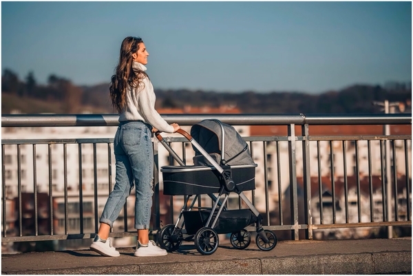 Универсальная коляска FreeON 3 в 1 Fantasy Grey-Black (44565) - Pampik - 8