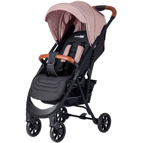 Прогулочная коляска FreeON Lux Premium Beige-Black (44701) - Pampik