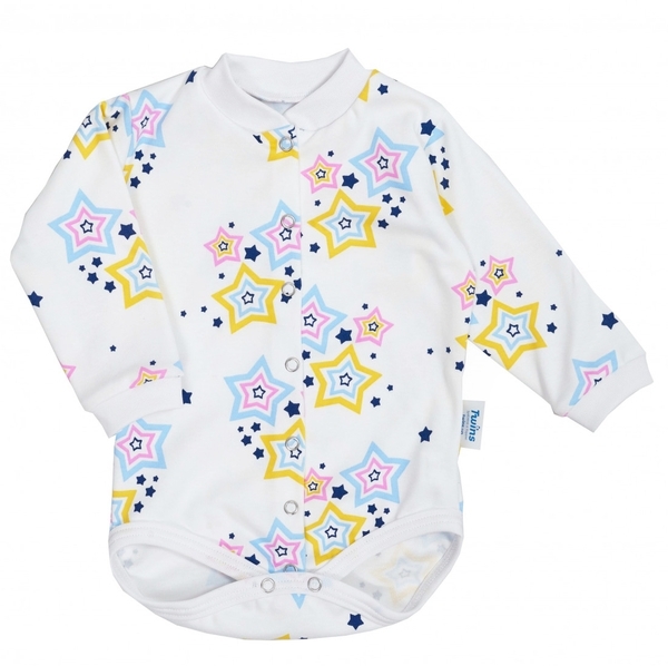 Боді Twins, інтерлок, р.80, print, білий з принтом (W-110-TB-D80-20) - Pampik - 2