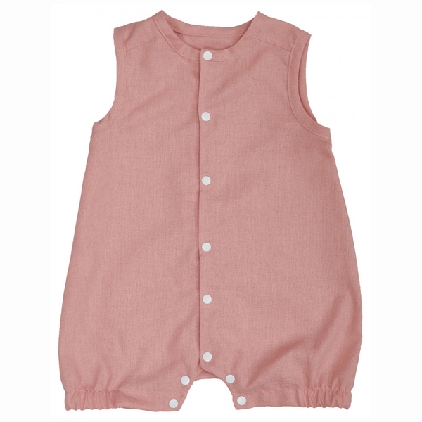 Пісочник Twins Linen, льон, р.68, powder pink, пудровий (W-104-PTL68-24) - Pampik