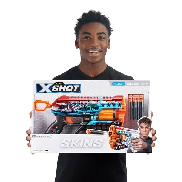 Швидкострільний бластер Zuru X-Shot Skins Griefer Apocalypse, 12 патронів (36561E) - Pampik - 2