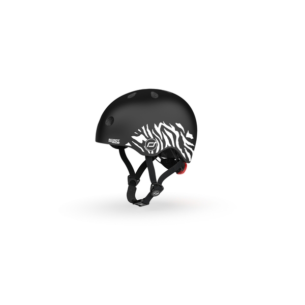 Шолом захисний дитячий Scoot and Ride з ліхтариком, розмір XXS/XS (45-51 см), зебра (SR-181206-ZEBRA) - Pampik - 6
