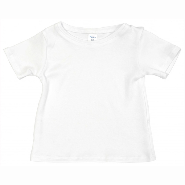 Футболка Twins, интерлок, р.62, white, белый (W-200-TT62-01) - Pampik