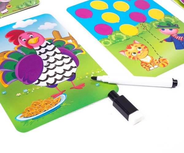 Настільна гра Vladi Toys Пиши та витирай Ферма, укр. мова (VT5010-19) - Pampik - 6