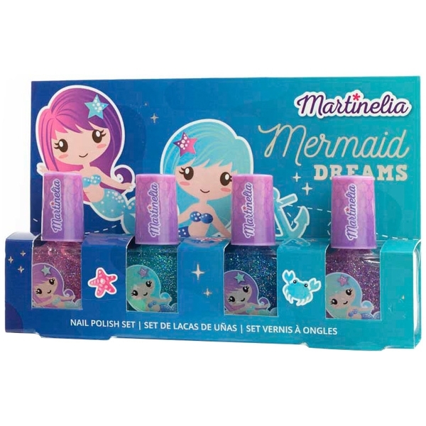 Набор лаков для ногтей Martinelia Русалочка, 4 шт. (30401) - Pampik