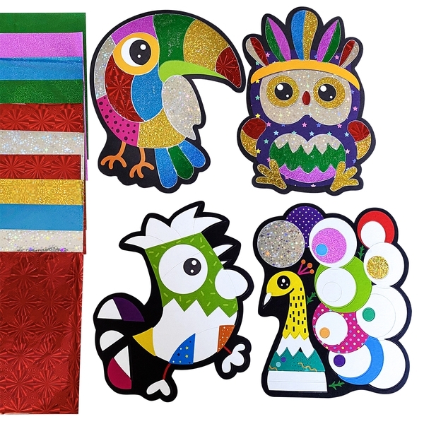 Набір для творчості Vladi Toys Foil Craft Пташки, українська мова (VT4433-12) - Pampik - 3