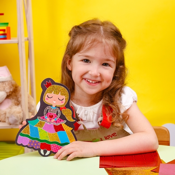 Набір для творчості Vladi Toys Foil Craft Принцеса, укр. мова (VT4433-11) - Pampik - 4