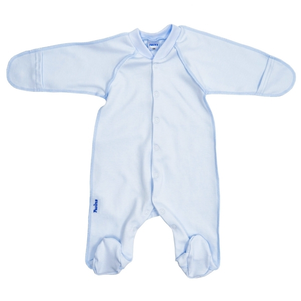 Комбінезон-чоловічок Twins, інтерлок, р.52, blue, блакитний (W-111-TК-52-04) - Pampik