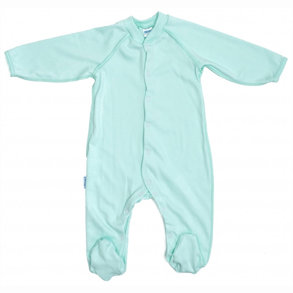 Комбінезон-чоловічок Twins, інтерлок, р.68, mint, ментоловий (W-111-TК-68-14) - Pampik