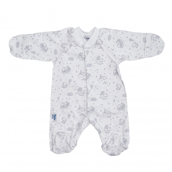 Комбінезон-чоловічок Twins, інтерлок, р.52, print, білий з принтом (W-111-TК-52-20) - Pampik - 3