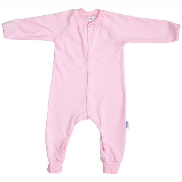 Комбінезон-чоловічок Twins, інтерлок, р.74, pink, рожевий (W-111-TК-74-08) - Pampik