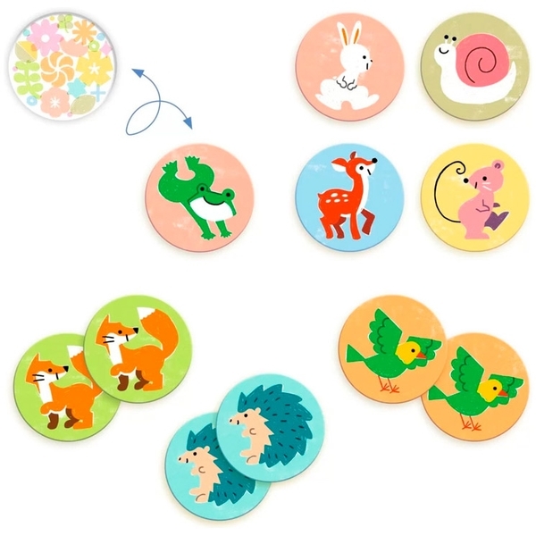 Розвиваюча гра Djeco Мемо Маленькі друзі (DJ08184) - Pampik - 2