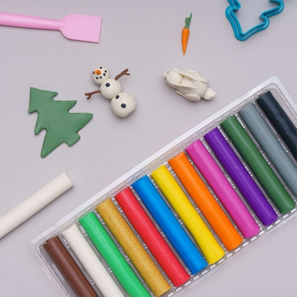 Пластилин круглый Школярик, 12+1 цветов (303115007-UA) - Pampik - 3