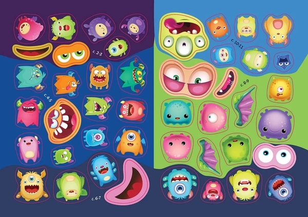 Наліпки для розвитку. Монстрики в лісі (9789669890542) - Pampik - 4