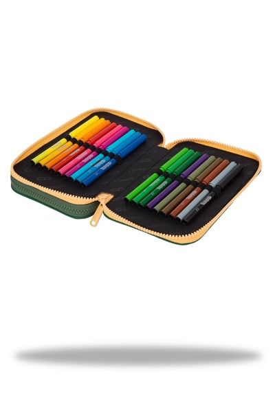 Пенал CoolPack JUMPER 2 TOUCANS, с наполнением - Pampik - 3