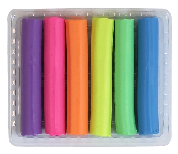 Пластилин CLASS "Чистые руки" 6 цветов NEON (7630) - Pampik - 2