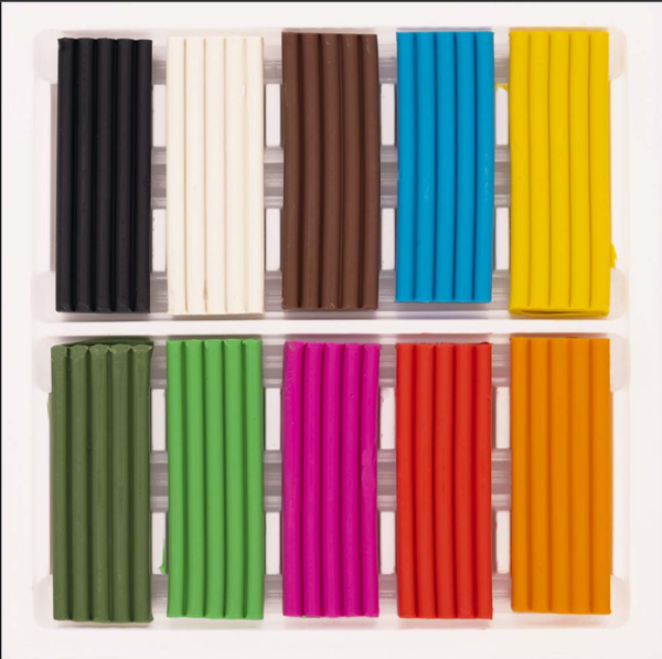 Пластилін восковий "Школярик" 10 кольорів (303116003-U ) - Pampik - 2