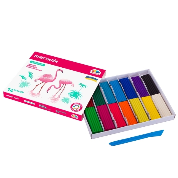 Пластилін ГАММА'UA "Захоплення" 14 кольорів (200313) - Pampik - 2