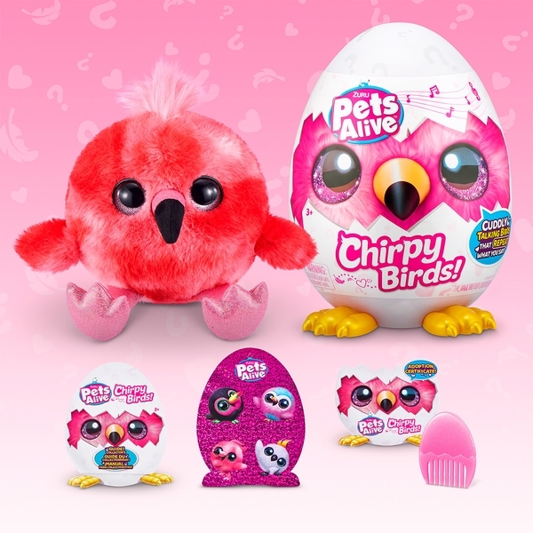 Интерактивный игровой набор Zuru Pets Alive S1 Веселые птички, в ассортименте (9537) - Pampik - 3