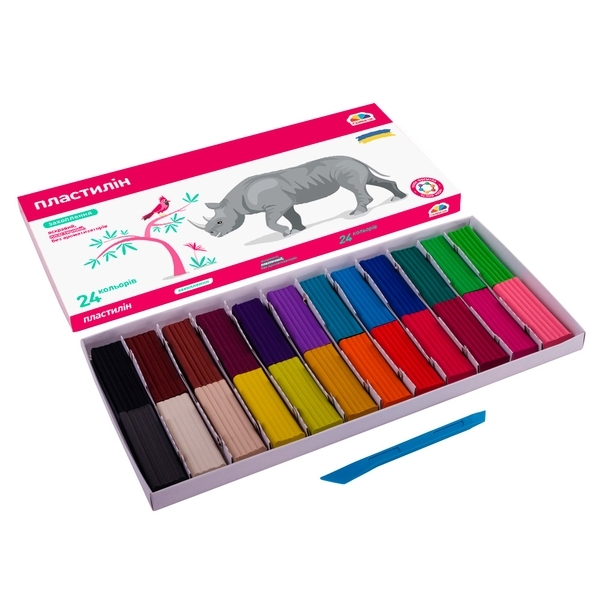 Пластилін ГАММА'UA "Захоплення" 24 кольори (200316) - Pampik - 2