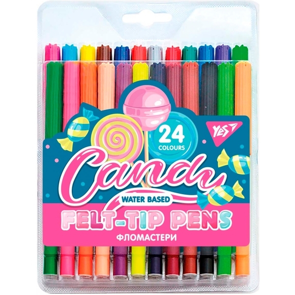 Фломастери Yes Sweet Cream, 24 шт. (650507) - Pampik
