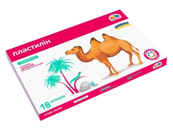 Пластилін ГАММА'UA "Захоплення" 18 кольорів (200315) - Pampik