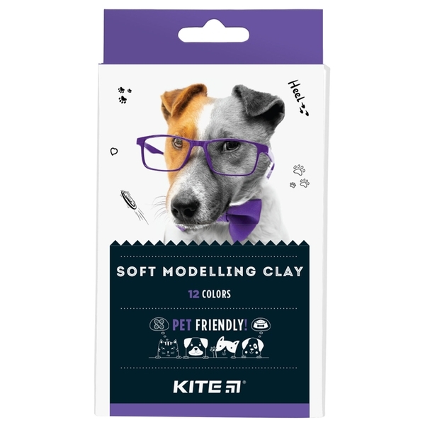 Пластилин восковой Kite Dogs 12 цветов (K22-086) - Pampik