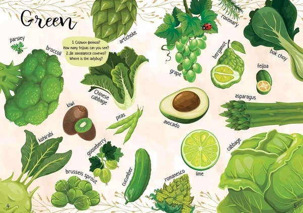 Мої улюблені фрукти та овочі. My favorite vegetables and fruits - Виктория Тихая (9789669890702) - Pampik - 3