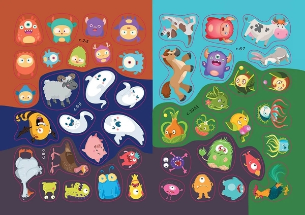Монстрики на фермі. Наліпки для розвитку - Pampik - 4