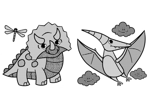 Водяні розмальовки із секретом. Динозаврик - Pampik - 2