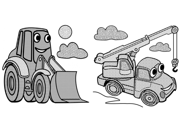 Водяні розмальовки із секретом. Бетонозмішувач (F00027543) - Pampik - 3