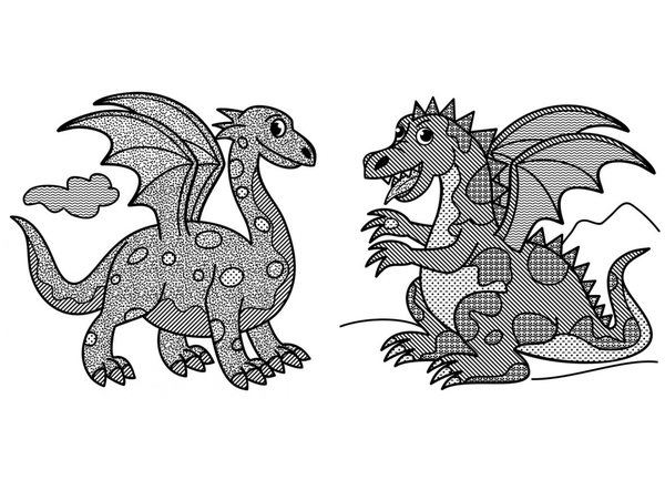 Водяні розмальовки із секретом. Дракончик (F00027547) - Pampik - 2