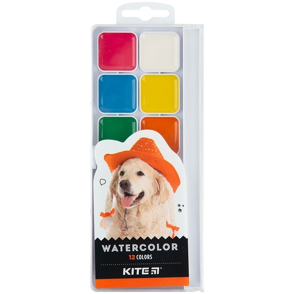 Акварельные краски Kite Kite Dogs, 12 цветов (K23-061) - Pampik