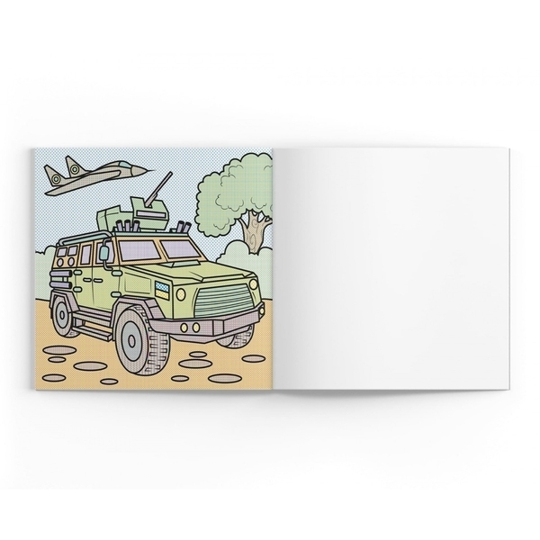 Патріотичні водяні розмальовки. Військова техніка - Pampik - 5