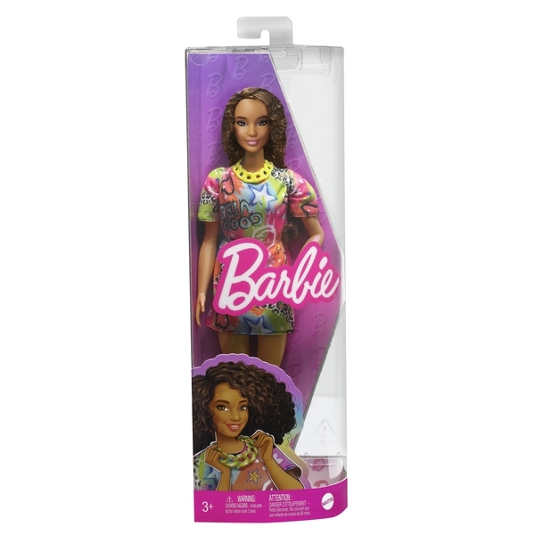 Лялька Barbie Fashionistas у яскравій сукні-футболці (HPF77) - Pampik - 2